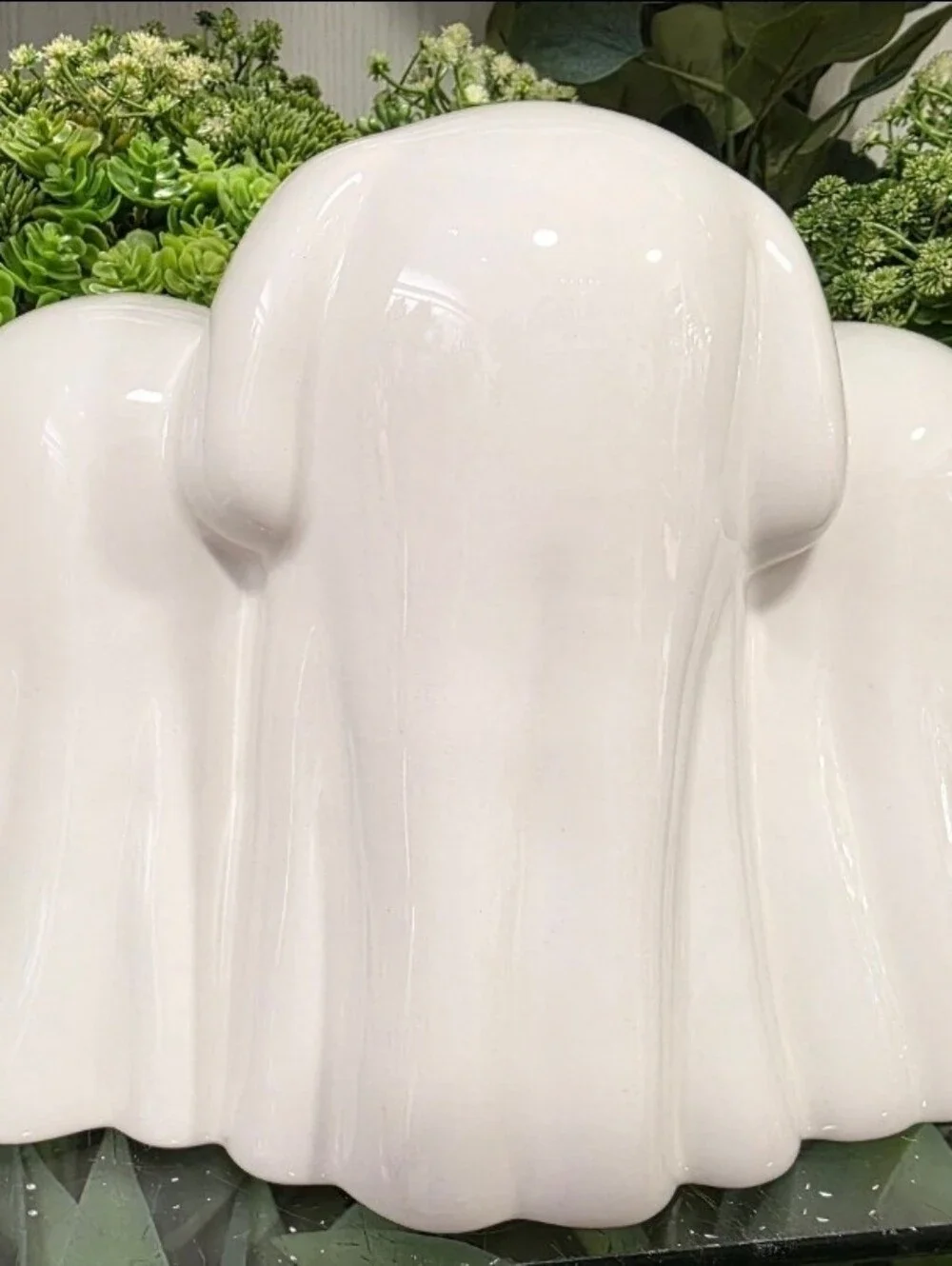 Ghost Dogs Trio HALLOWEEN Decor Ceramic Decor Spooky Cute New
